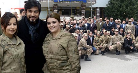 Sanatçı ve Sporcular Mehmetçik'e Destek İçin Sınıra Gitti