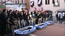 Venice crowd protests against Matteo Salvini's Liga Nord party