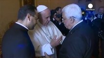 Pope praises Abbas as 'angel of peace' before canonisation of Palestinian nuns