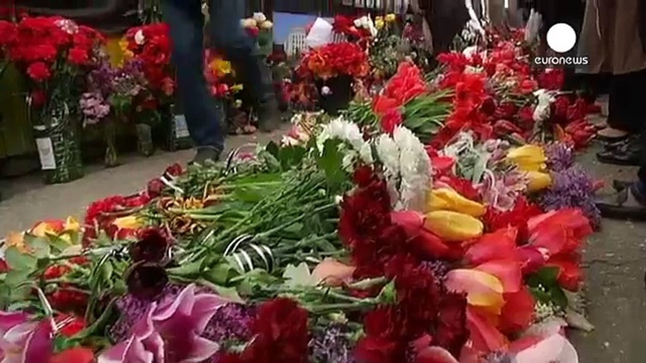 Peope in the Ukrainian port of Odessa remember...
