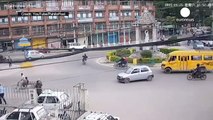 Incredible CCTV: Moment 7.9 magnitude earthquake hits Nepal