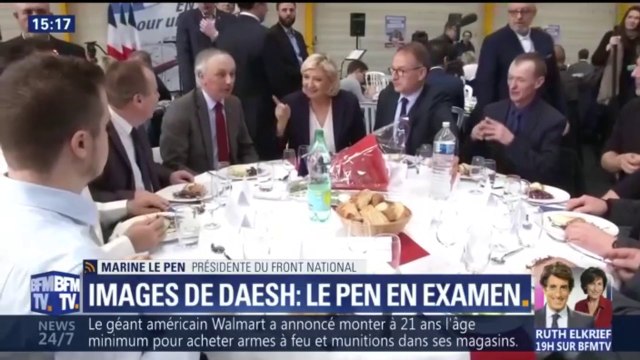 Nous n’avons plus le droit en France de dénoncer les exactions de Daesh , réagit Le Pen mise en examen pour la publication de photos de l’État islamique