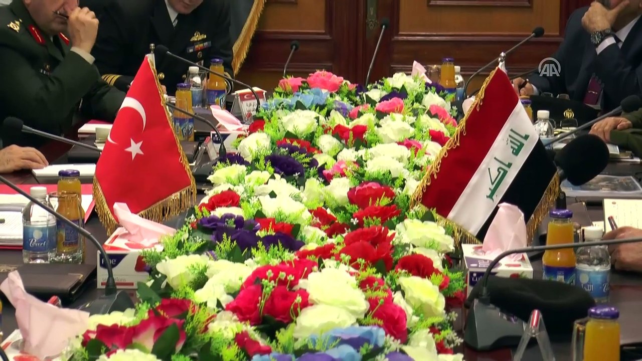 Genelkurmay Başkanı Orgeneral Akar - Heyetler arası görüşme  - BAĞDAT