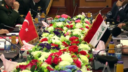 Genelkurmay Başkanı Orgeneral Akar - Heyetler arası görüşme  - BAĞDAT