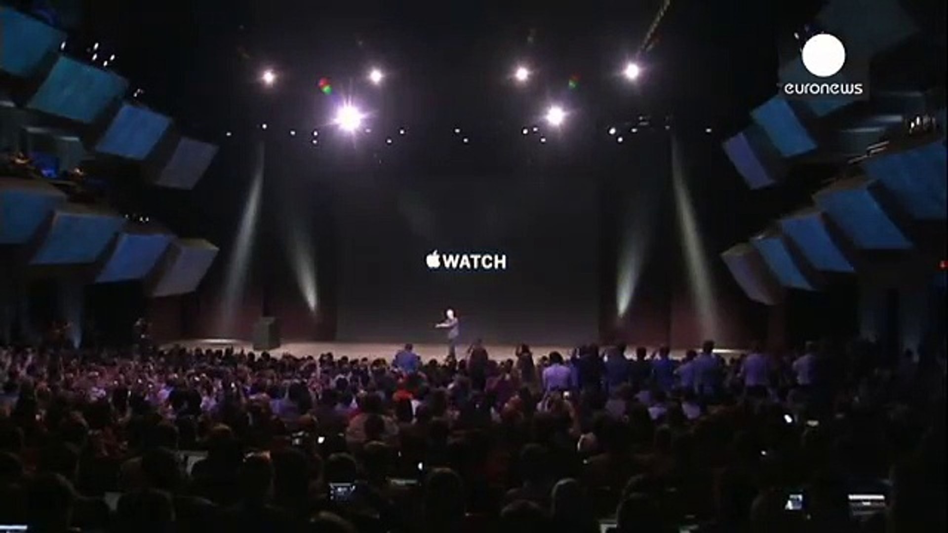 ⁣Tim Cook rejoices as Apple Watch unveiled