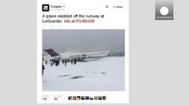Delta Airlines plane 'skids off runway' in New York