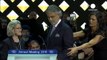 Opera star Andrea Bocelli is honoured at World Economic Forum in Davos