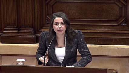Intervención de Inés Arrimadas en el Parlament