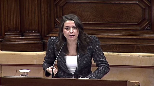 Intervención de Inés Arrimadas en el Parlament