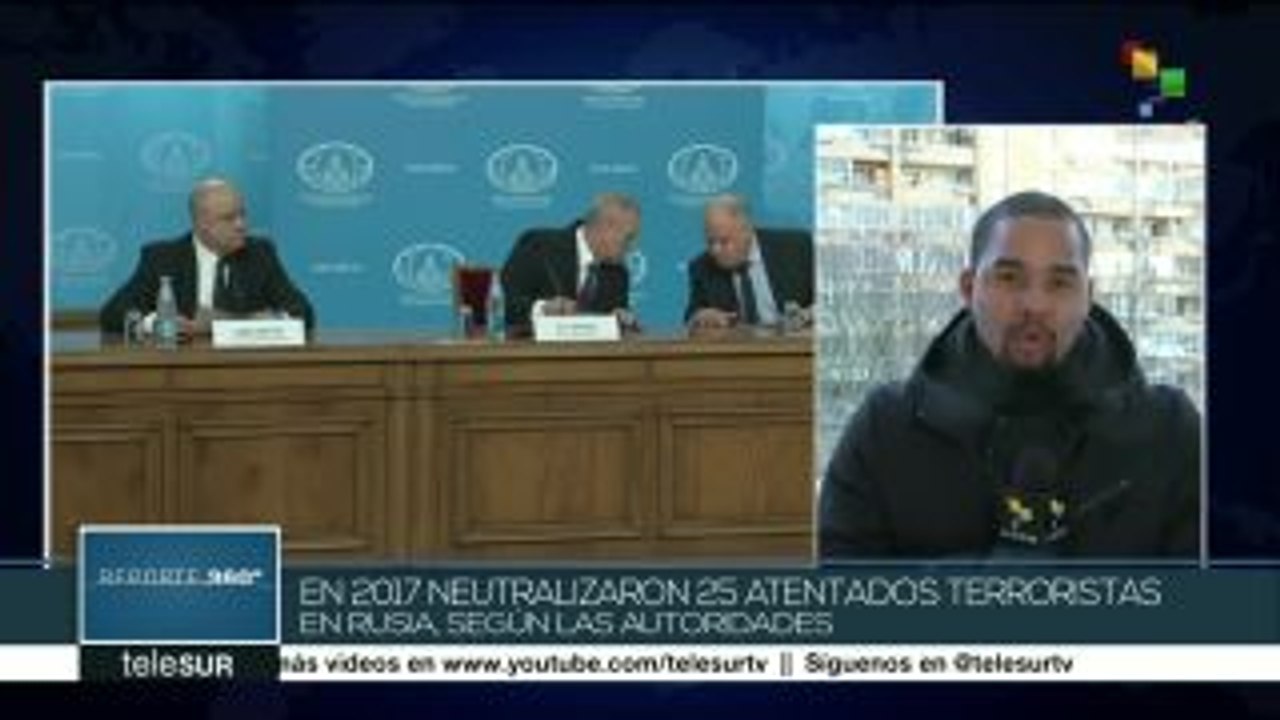 Rusia neutralizó 25 atentados terroristas durante 2017, según informe