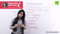 Expressing Obligation – New English Phrases & Expressions – Free English lessons online