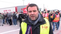 Sylvain Baeza, délégué syndical CGT (accompagné des klaxonneurs)