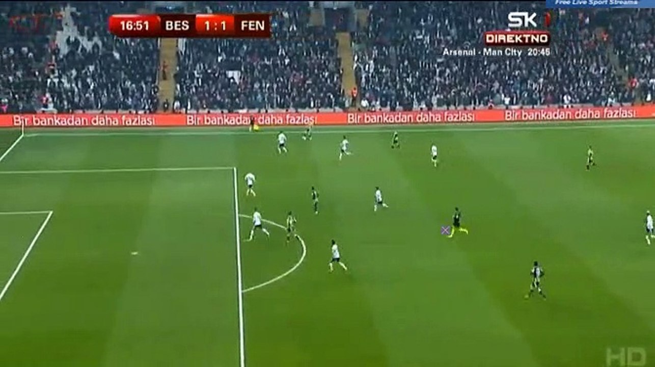Roberto Soldado  GOAL HD - Besiktas 1-1 Fenerbahce 01.03.2018