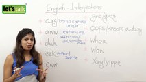 Using  Interjections in English – Free English Lesson