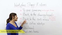 Workplace idioms & slang words - Advance English lesson