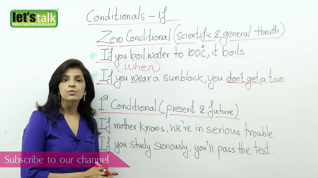 Using The Conditional -'IF' - English Grammar lesson
