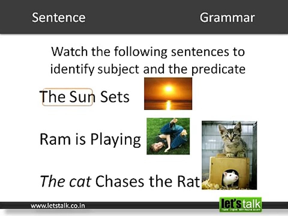 English Grammar - Sentence