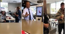 Polícia obriga sem-abrigo a deixar o McDonald’s depois de um estranho lhe pagar a comida