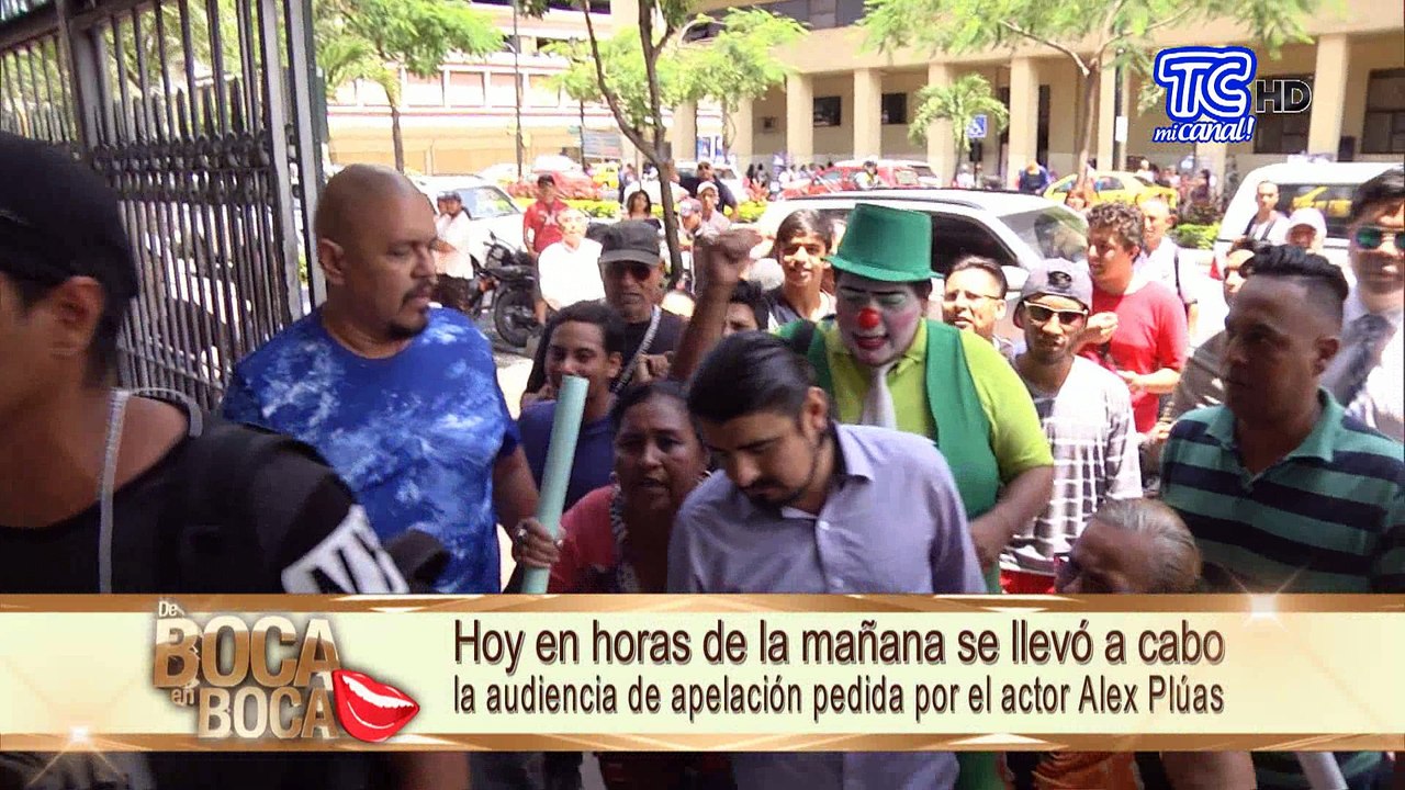 Hoy en horas de la mañana se llevó a cabo la audiencia de apelación pedida por el actor Alex Plúas