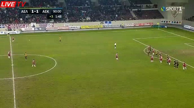 Sandi Krizman Goal HD - AEL Larissa	2-1	AEK Athens FC 01.03.2018