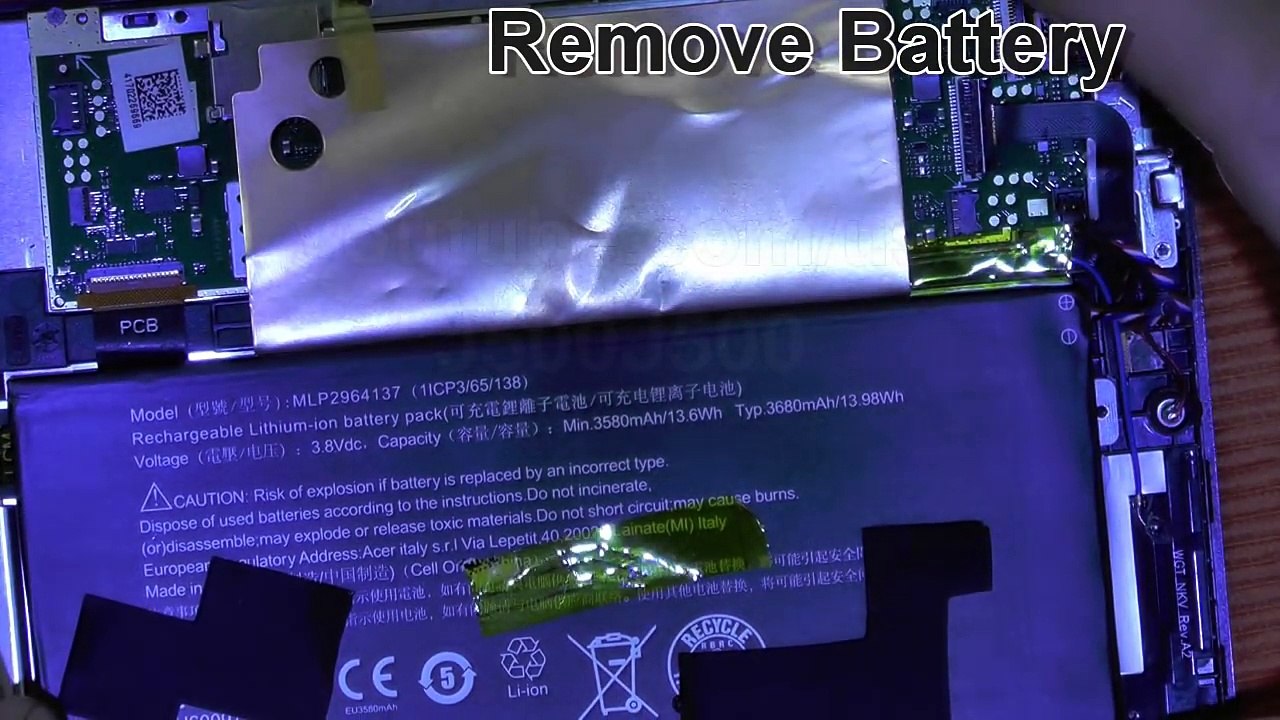 Disassembly Acer Iconia one 7 Repair B1-730 HD open zerlegen Guide