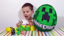 Minecraft Huevo sorpresa gigante juguetes Géant de surprise œufs jouets Minecraft