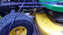 How to John Deere Mower Belt Remove & Replace