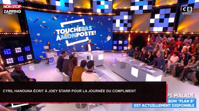 TPMP : Cyril Hanouna écrit à Joey Starr pour la journée du compliment (Vidéo)