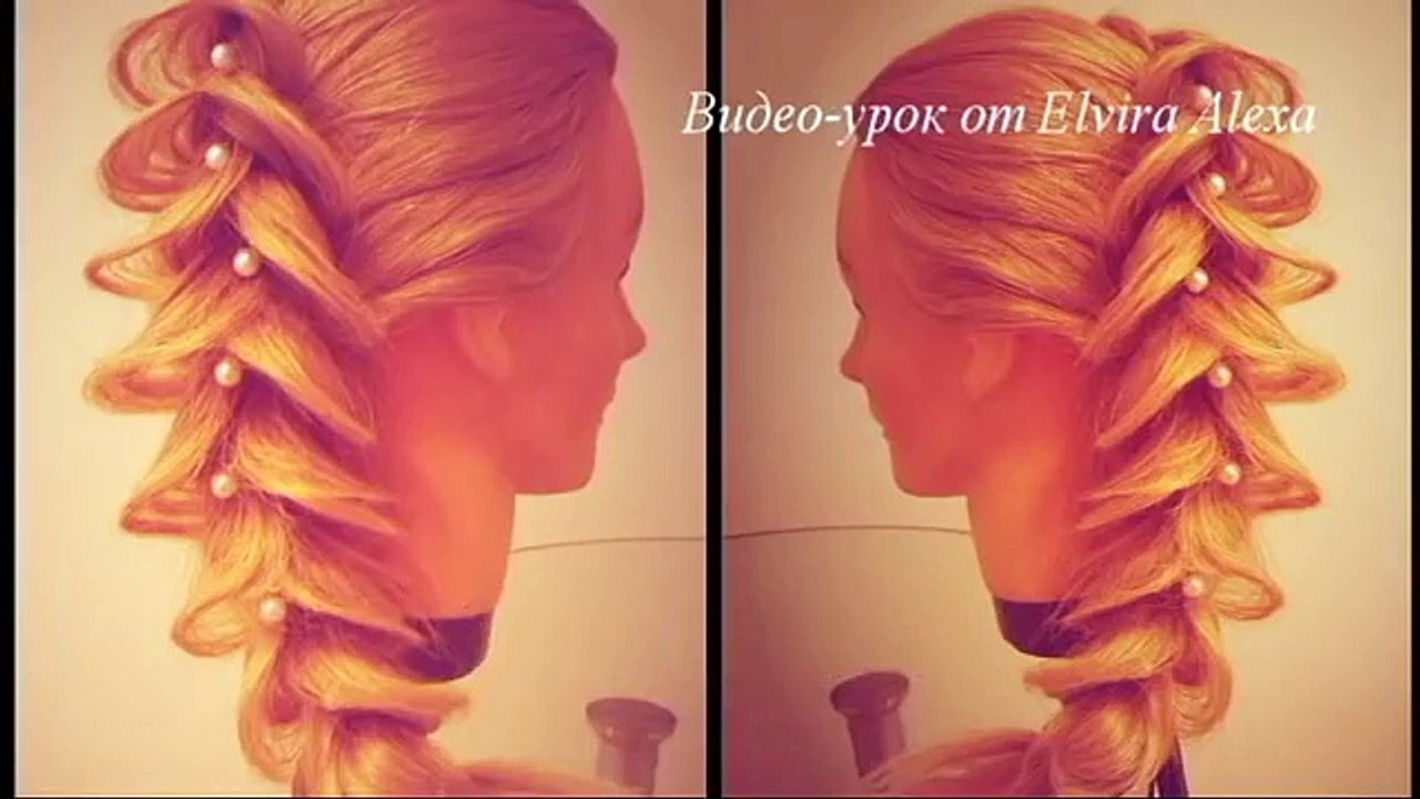Коса Каллы. Вечерняя причёска. Очень просто. Видео-урок.