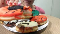 ASMR SUPER YUMMY HALLOWEEN DONUTS (Eating Show) Mukbang! *Eating Sounds*