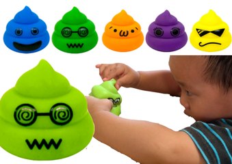 フニャフニャのうんこ♪ ご満悦な1歳のスティーブ ★Play with an intellectual tool★