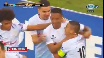 Gol de  Jhonny Vidales  | Real garcilaso vs Santos 1-0 Copa libertadores 2018