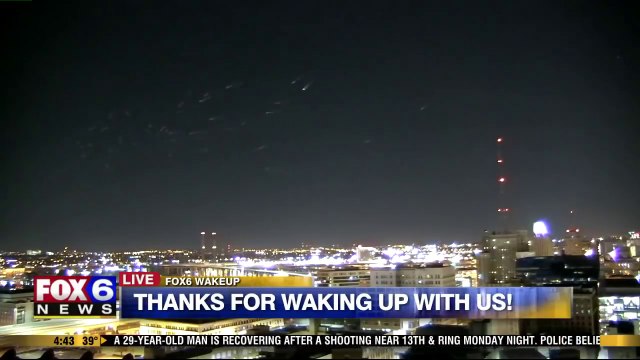 Des lumières étranges au dessus de Milwaukee