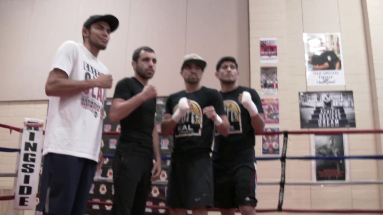 ESPN Fighters Pose for Photographs