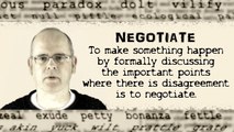 What does NEGOTIATE mean? English word definition