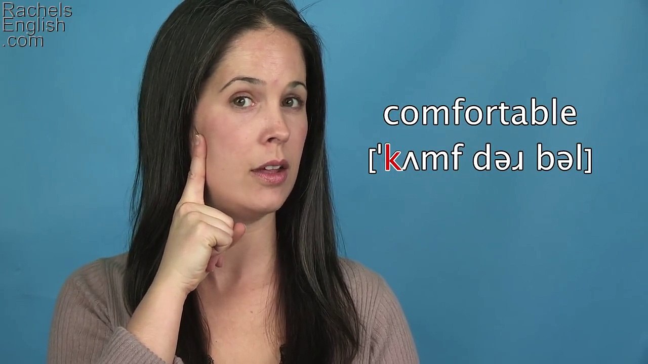 How to Pronounce COMFORTABLE AMERICAN ENGLISH PRONUNCIATION video