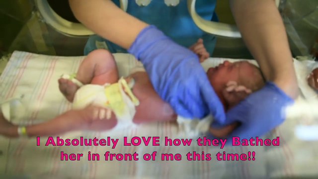 Babys First Bath in Hospital - Umbilical Cord Care - How To Bathe a Newborn - Infant Care
