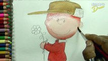 how to draw the peanuts charlie brown and snoopy