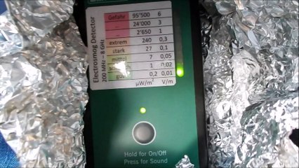 Alufolie gegen Radarstrahlung, Handystrahlung, WLAN Strahlung