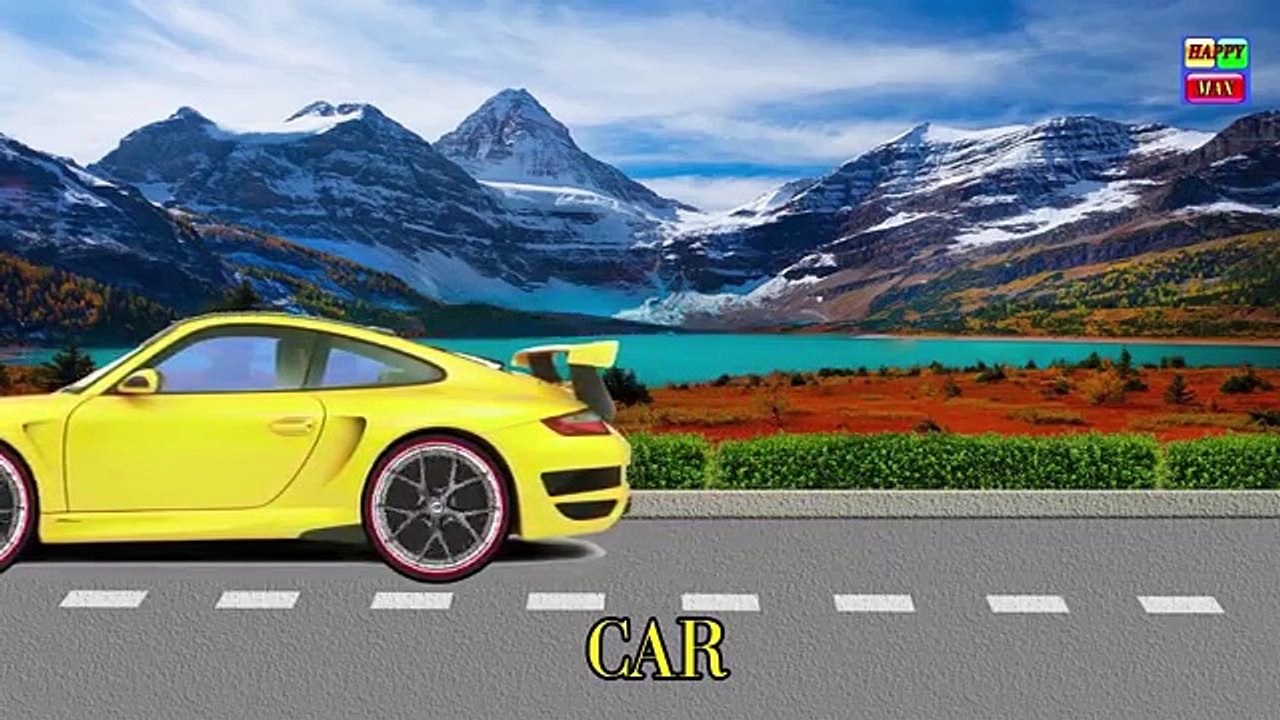 Learn sounds and names of transport vehicles for children, toddlers and babies