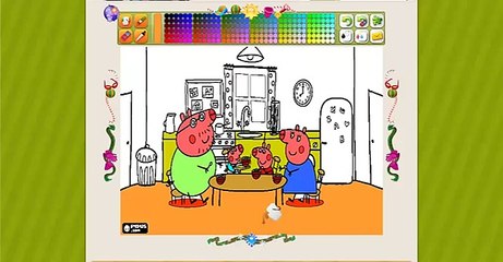 Peppa pig and her family eating breakfast. new English Compilation Peppa Pig