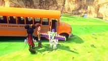 Mickey Mouse School Bus Wheels On The Bus With Sheriff Woody Goofy Buzz Lightyear