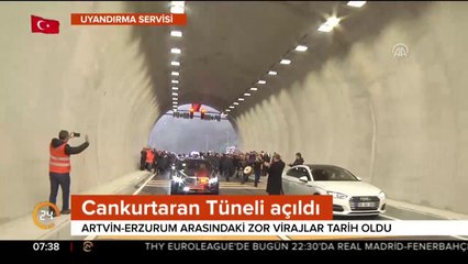 Cankurtaran Tüneli açıldı