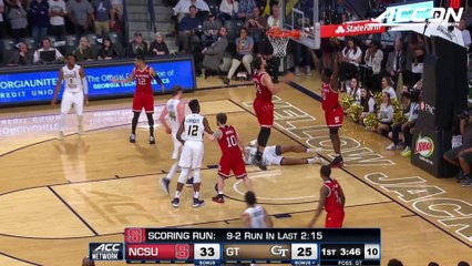 NC State vs. Georgia Tech Basketball Highlights (2017-18)