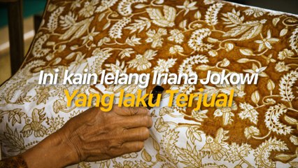 Seru, Aksi Tawar Kain Iriana Jokowi