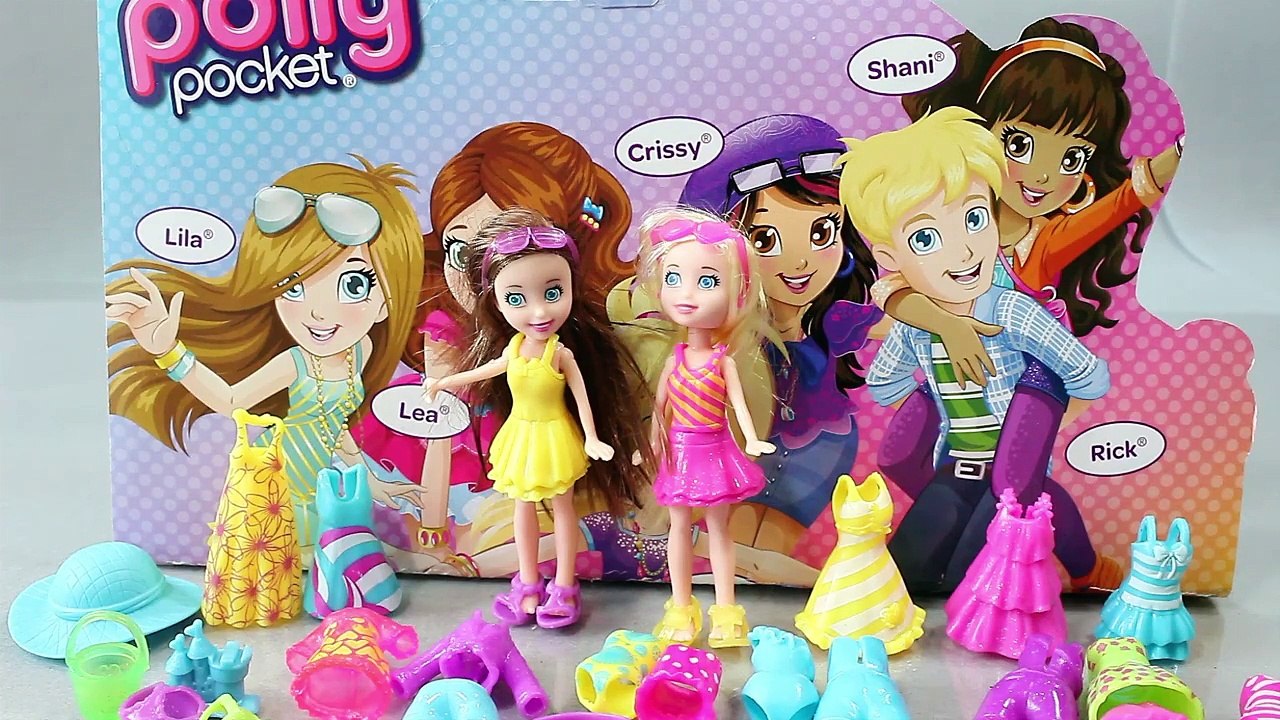 Polly Pocket Toys Dress Up Dolls Polly Pocket Sparkle Beach Party