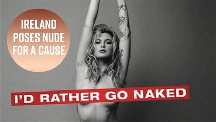 Ireland Baldwin gets naked for PETA