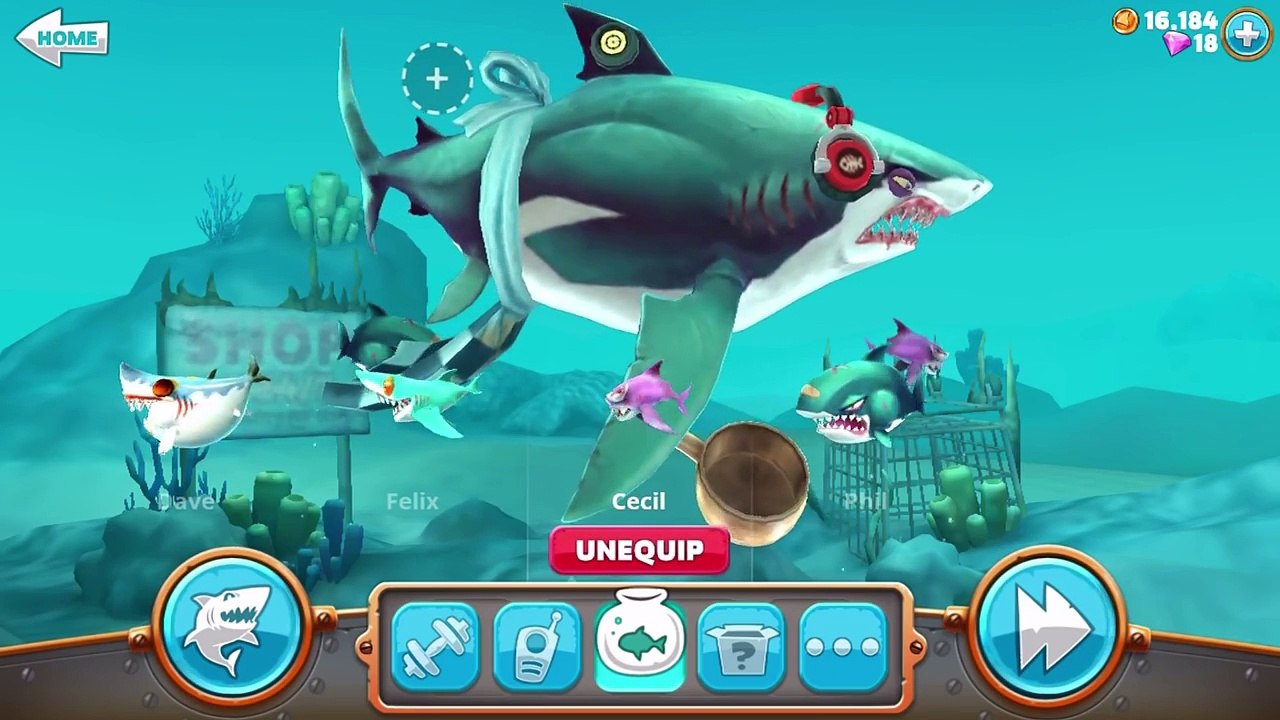 Hungry Shark World - New Baby Shark - Phil The Great White