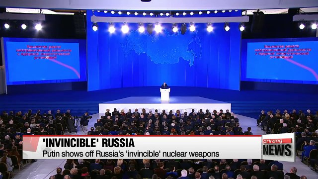 Putin shows off Russia's 'invincible'nuclear weapons