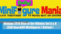Ninjago 2016 Rise of the Villains Set A & B LEGO KnockOff Minifigures DECOOL